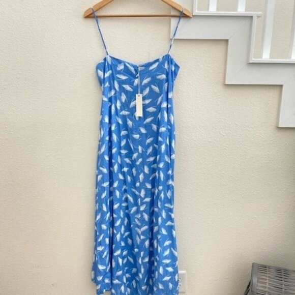 Anthropologie Capulet NWT Anabella Midi Dress In Ginkgo Size Small - Picture 2 of 15